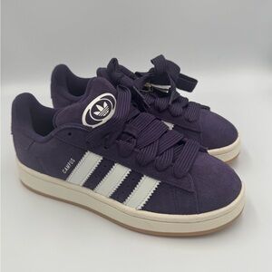 Adidas Dark Purple Sneakers with White Accents Size 7 Women New with tags no box